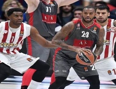 Euroleague: Ξανά στην κορυφή ο Ολυμπιακός – Επικράτησε με 87-80 της Αρμάνι Μιλάνο